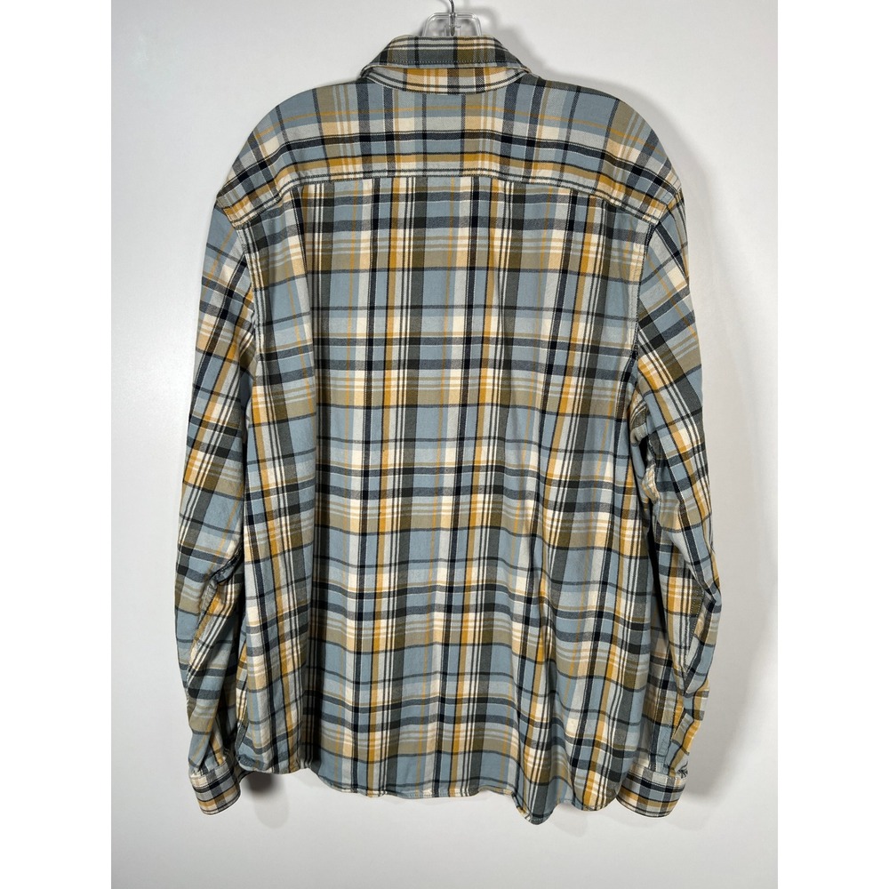 Eddie Bauer Classic Fit 100% Cotton Plaid Flannel Button Down Shirt Mens XXL - Picture 4 of 5